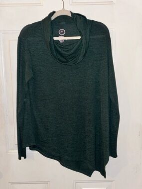 Maurices 24/7 Deep Teal Cowl Neck Top